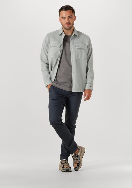 Lichtgrijze CAST IRON Overshirt CF TWILL OVERSHIRT - large