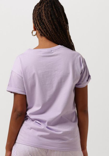 Lila COLOURFUL REBEL T-shirt LOGO WAVE BOXY TEE - large