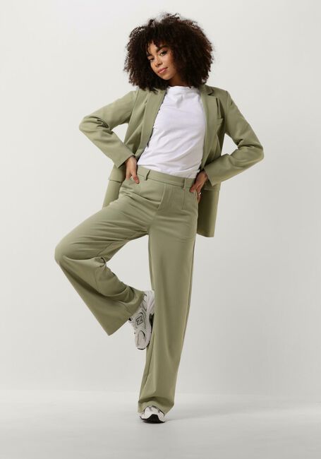 Groene OBJECT Pantalon OBJLISA WIDE PANT Groene OBJECT Pantalon OBJLISA WIDE PANT - large
