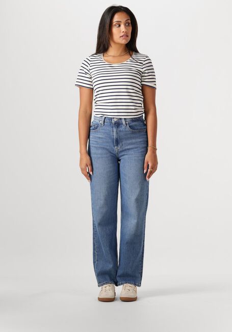 Blauwe NUKUS T-shirt TIRZA TOP STRIPE - large