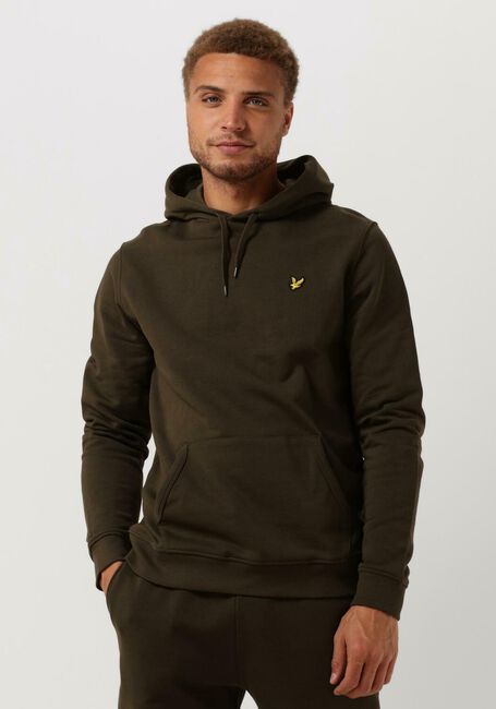 Groene LYLE & SCOTT Sweater PULLOVER HOODIE - large