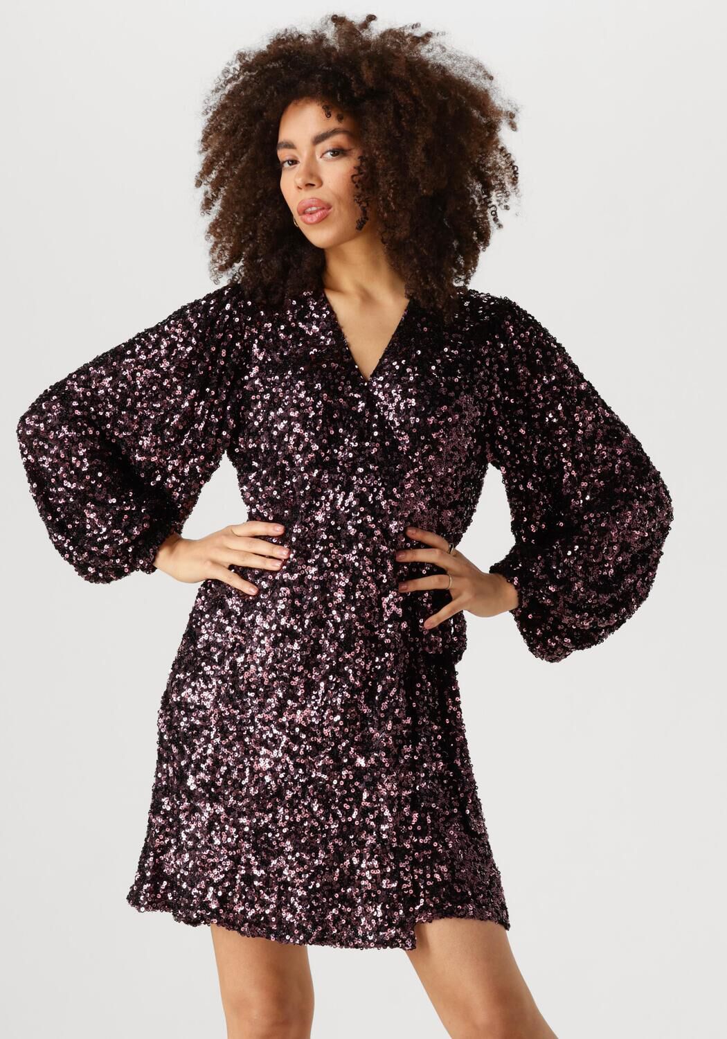 Notre-v Paarse Mini Jurk Nv-Elena Charme Purple Dames