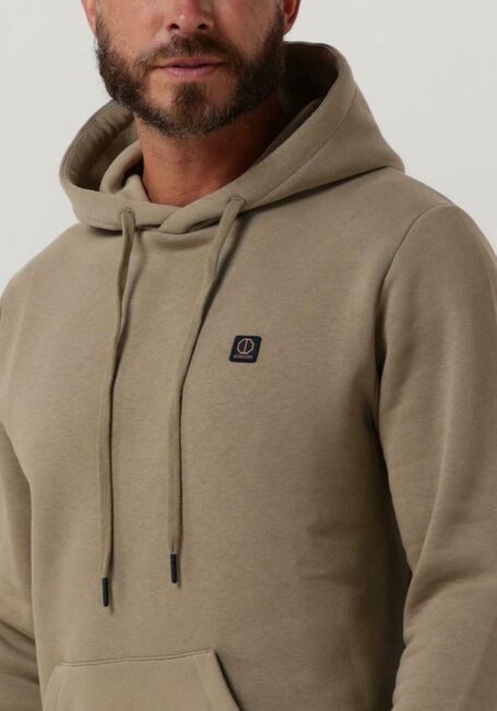 Groene DSTREZZED Sweater HOODY FINE SLUB SWEAT - large
