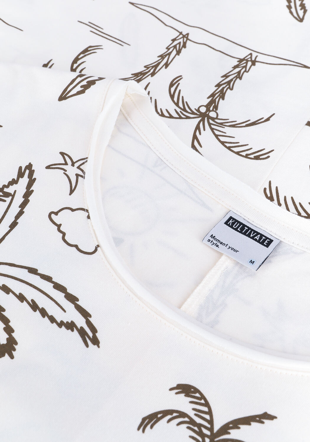 Ecru KULTIVATE T-shirt TS HOLIDAYS - large