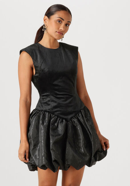 Zwarte Y.A.S. Mini jurk YASSARAH SL BUBBLE HEM DRESS - large