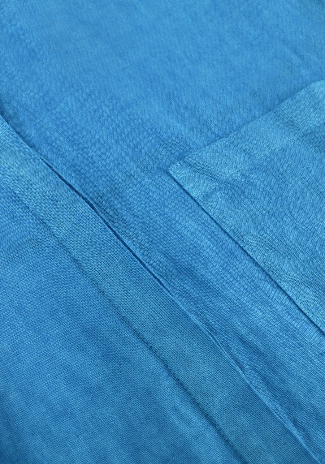 Blauwe BY-BAR Mini jurk HELLA LINEN DRESS - large