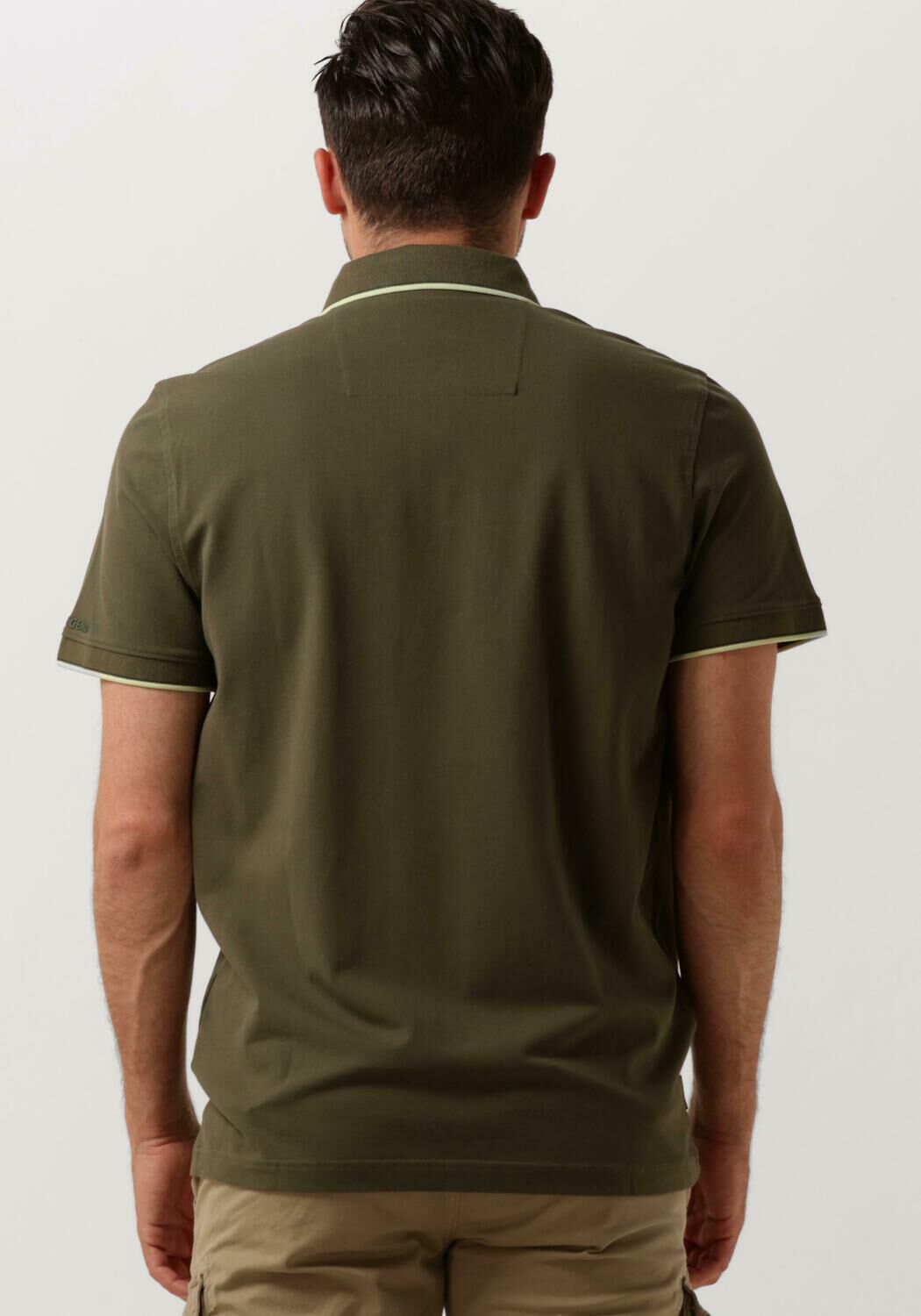 PME LEGEND Heren Polo's & T-shirts Short Sleeve Polo Stretch Pique Package Groen