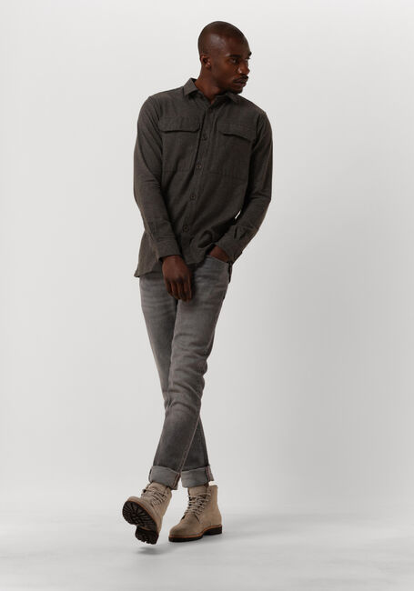 Zwarte DSTREZZED Casual overhemd SHIRT MELANGE FLANNEL - large