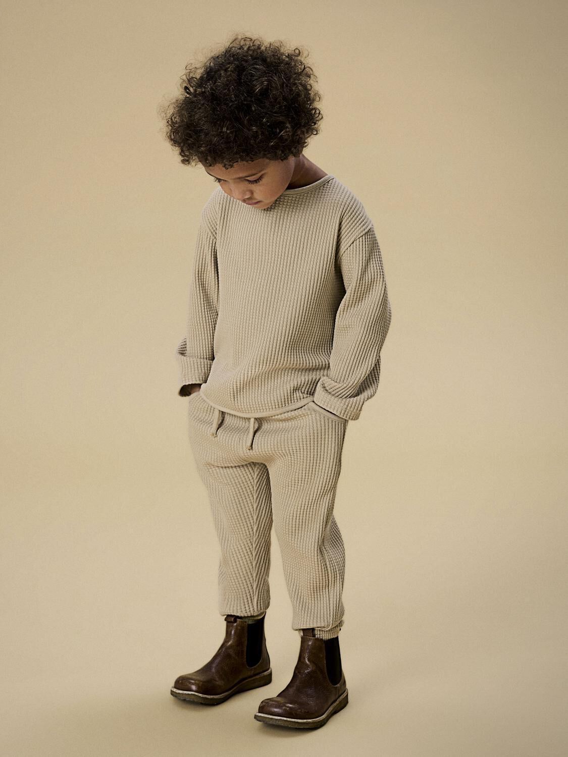 Beige LIL' ATELIER Trui NMMTANKO LS LOOSE SWEAT LIL - large