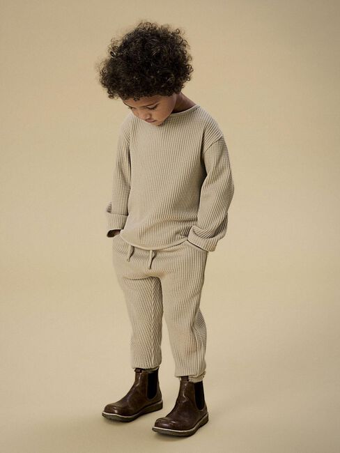 Beige LIL' ATELIER Trui NMMTANKO LS LOOSE SWEAT LIL - large