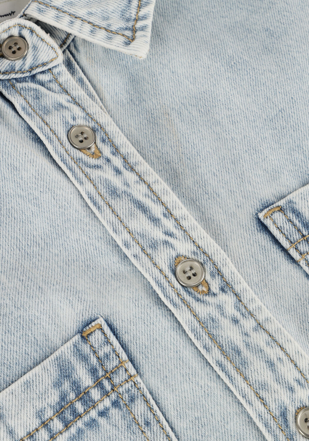 Lichtblauwe CIRCLE OF TRUST Blouses MAE DENIM BLOUSE - large