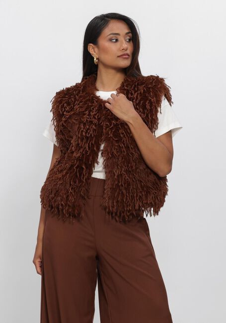 Bruine NUKUS Gilet MILA GILET FEATHER - large