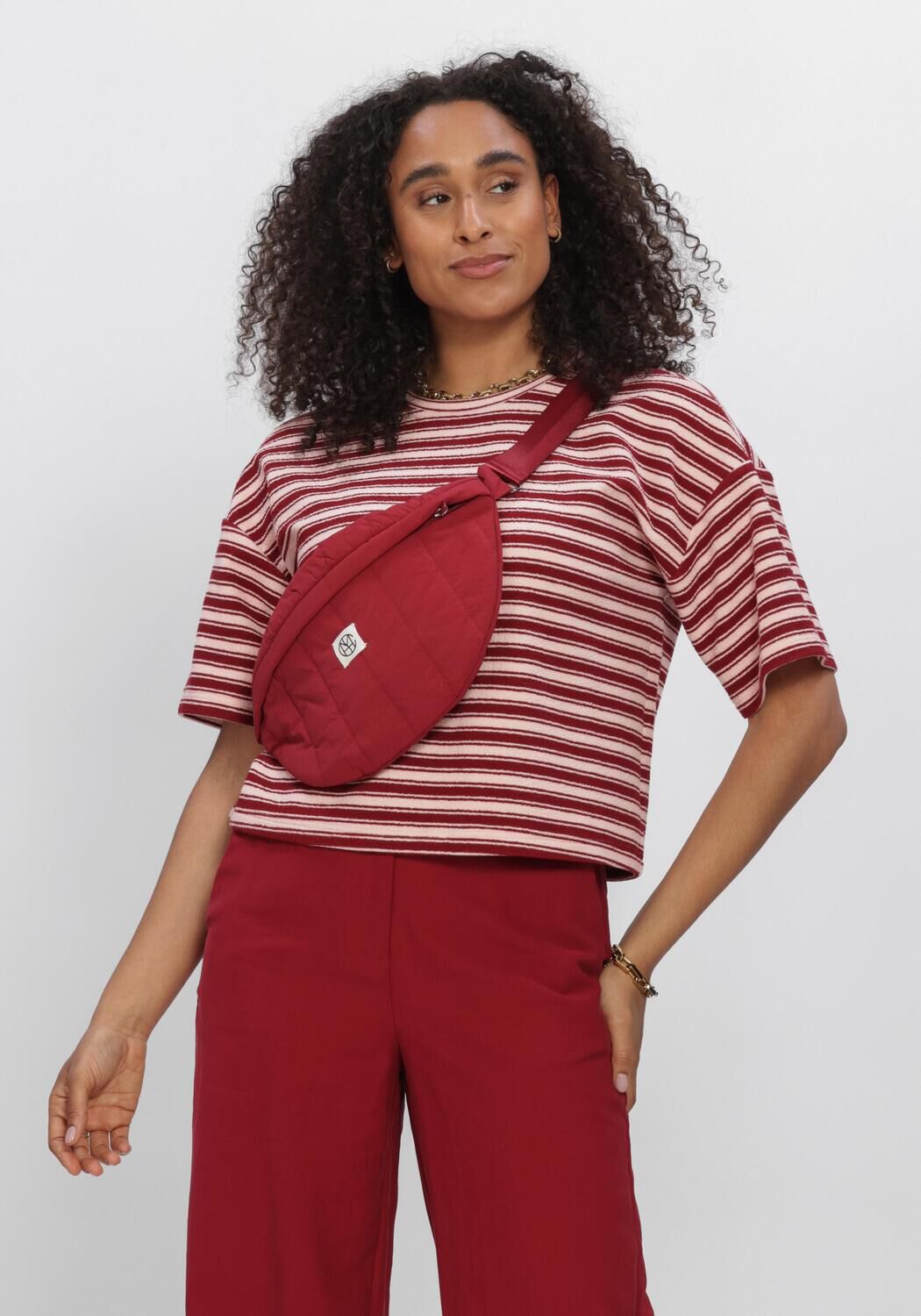 Rode MSCH COPENHAGEN Top MSCHCESSALIA TEE - large