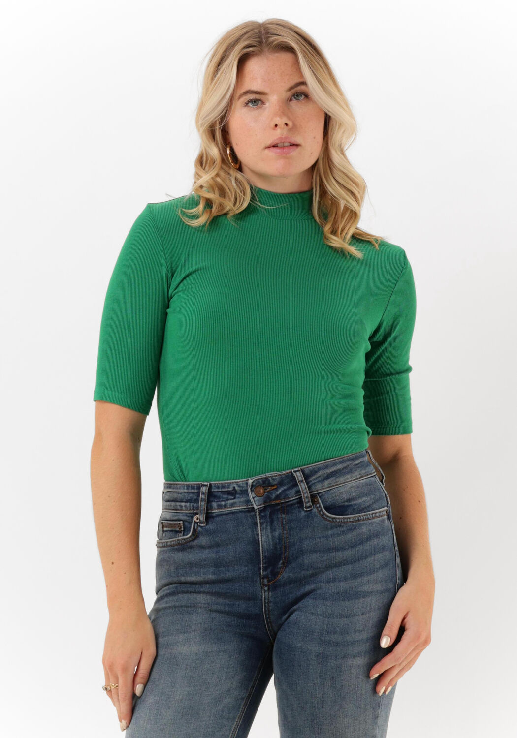 Groene hot sale top dames