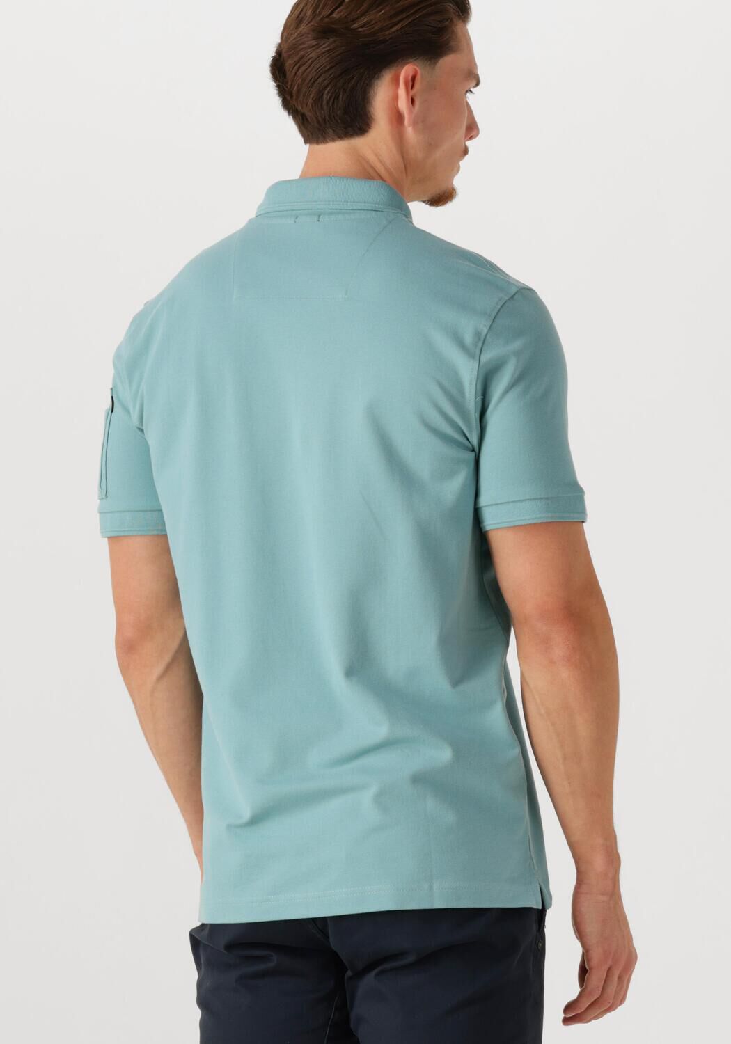 PME LEGEND Heren Polo's & T-shirts Trackway Polo Lichtblauw
