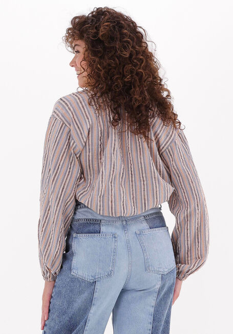 Lichtblauwe CO'COUTURE Blouses CELINA SITA STRIPE SHIRT - large