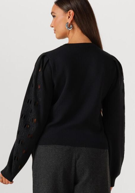 Zwarte OBJECT Trui OBJYUKI L/S RE KNIT PULLOVER - large