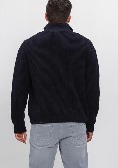 Donkerblauwe BUTCHER OF BLUE Trui MARKET HALF ZIP - large