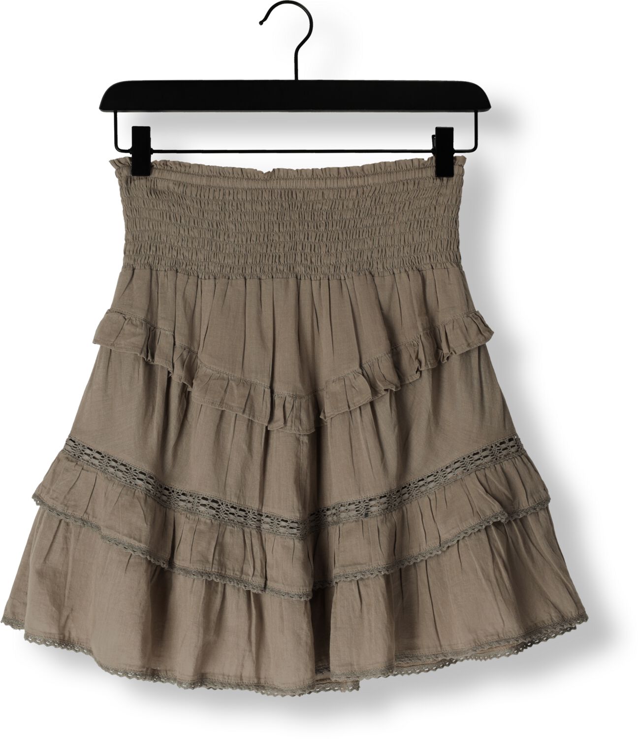 NOTRE-V Dames Rokken Voile Skirt Taupe