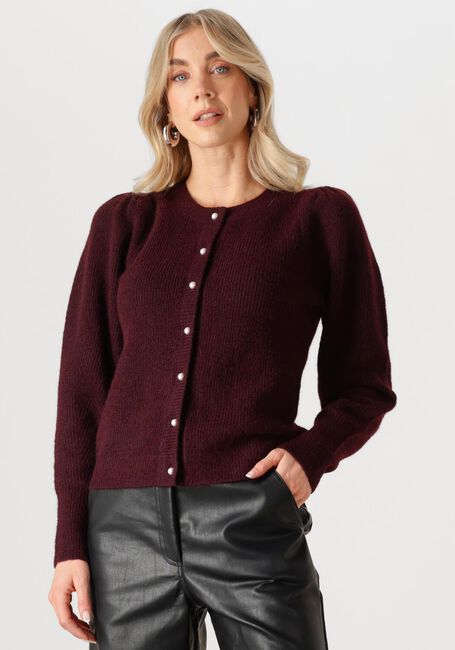Bordeaux NEO NOIR Vest NUNA KNIT CARDIGAN - large