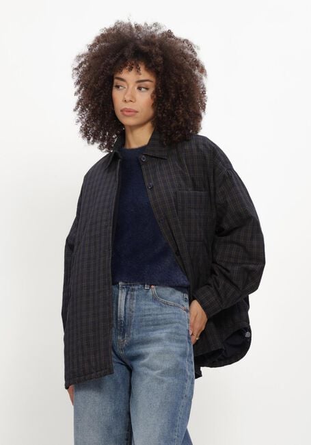 Donkerblauwe CATWALK JUNKIE Blazer LIGHT PADDED CHECK JACKET - large
