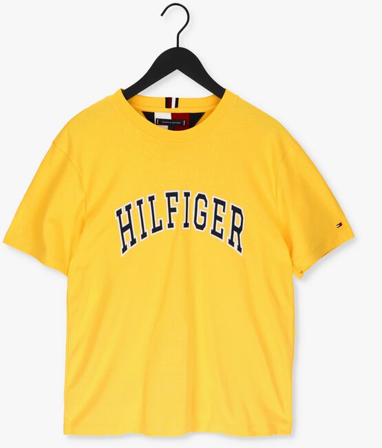 Gele TOMMY HILFIGER T-shirt HILFIGER ARCH CASUAL TEE - large