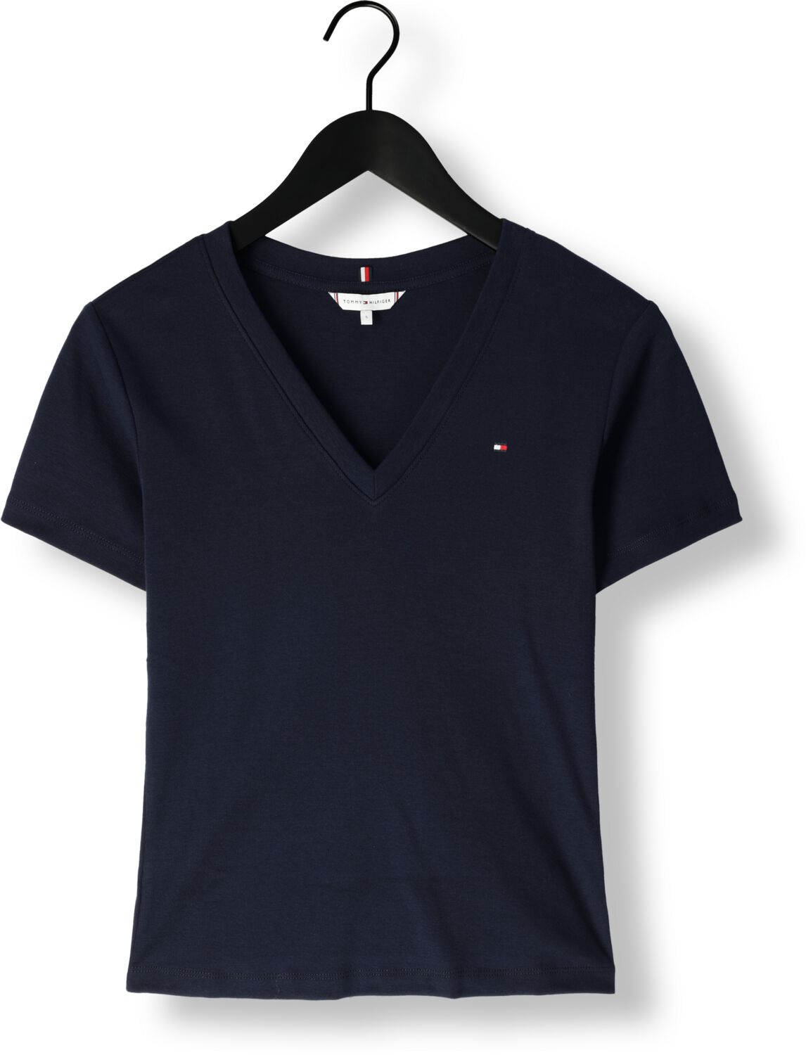 TOMMY HILFIGER Dames Tops & T-shirts New Slim Cody V-nk Ss Donkerblauw