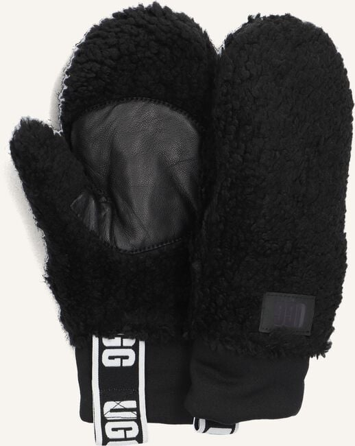Zwarte UGG Handschoenen SHERPA MITTEN W LOGO TAPE Zwarte UGG Handschoenen SHERPA MITTEN W LOGO TAPE - large