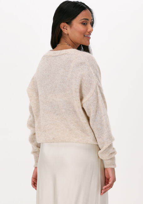 Beige SUMMUM Vest CARDIGAN FEATHER LIGHT ALPACA - large