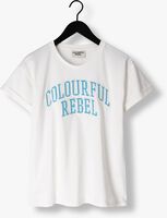 Witte COLOURFUL REBEL T-shirt CR PATCH BOXY TEE