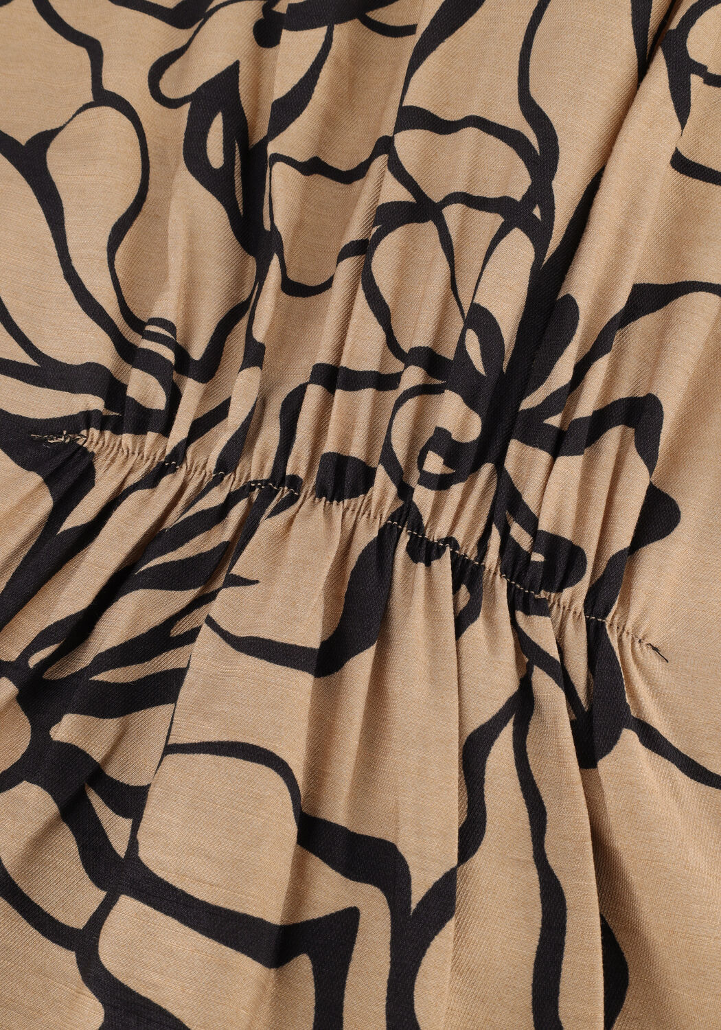 Camel OBJECT Midi jurk TIANA SS SHIRT DRESS - large