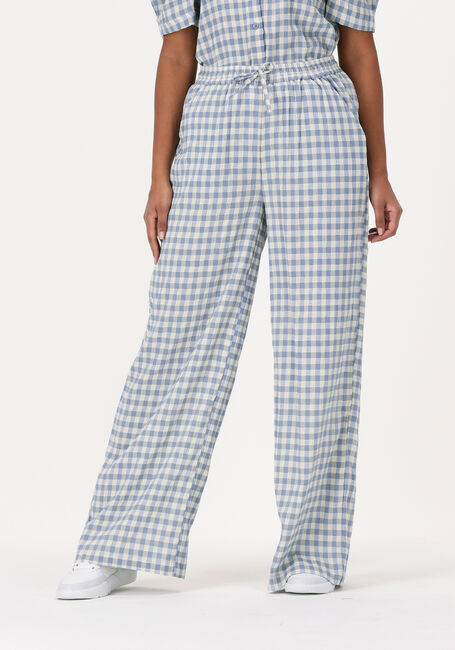 Lichtblauwe LOLLYS LAUNDRY Wijde broek RITA - large