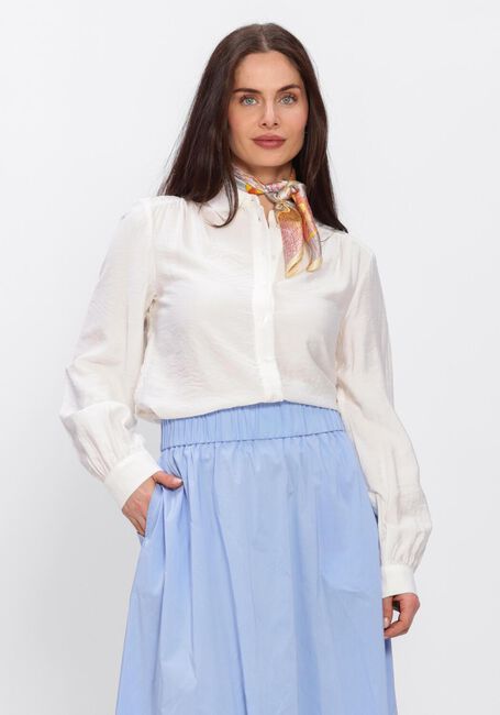 Witte OBJECT Blouses OBJJUNI L/S RE SHIRT - large