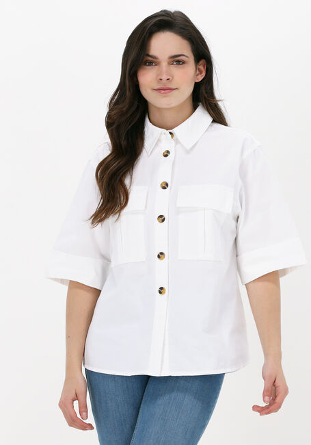Gebroken wit NA-KD Blouses OVERSIZED POCKET SHIRT - large