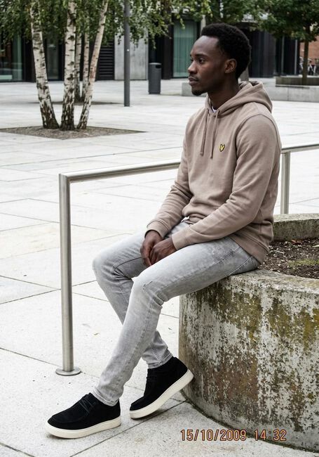 Taupe LYLE & SCOTT Truien/vesten PULLOVER HOODIE - large