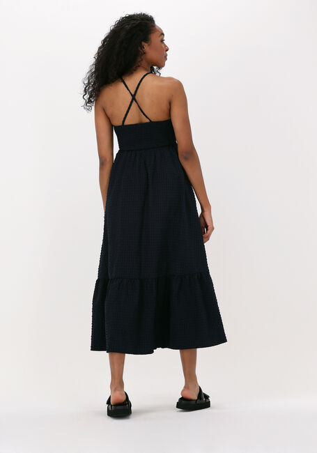 Zwarte SCOTCH & SODA Midi jurk MIDI LENGTH HALTER DRESS WITH SMOCKING DETAILS - large