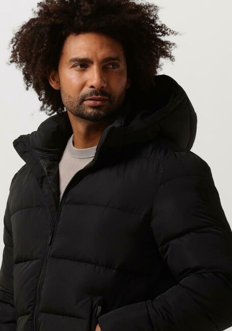 Zwarte PUREWHITE Gewatteerde jas PUFFER COAT WITH DETACHABLE HOOD - large