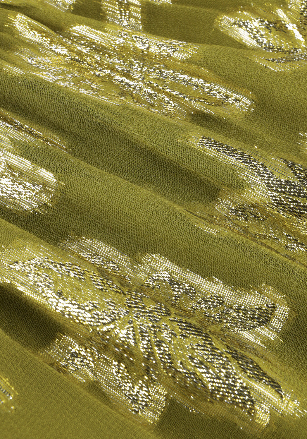 Groene JANICE Mini jurk JURK PRINT LUREX JIMMY - large