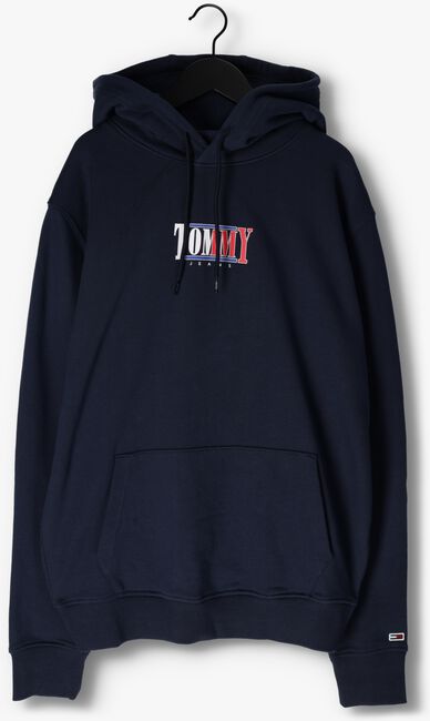 Donkerblauwe TOMMY JEANS Sweater TJM REG ESSENTIAL GRAPHIC HOODIE - large