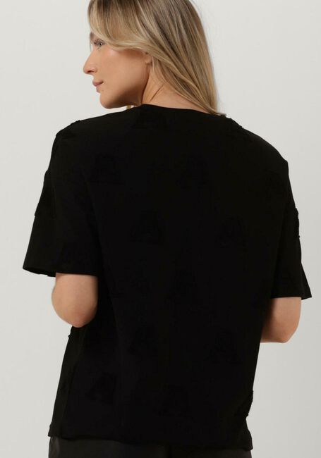 Zwarte ALIX THE LABEL T-shirt LADIES KNITTED A JACQUARD T-SHIRT - large