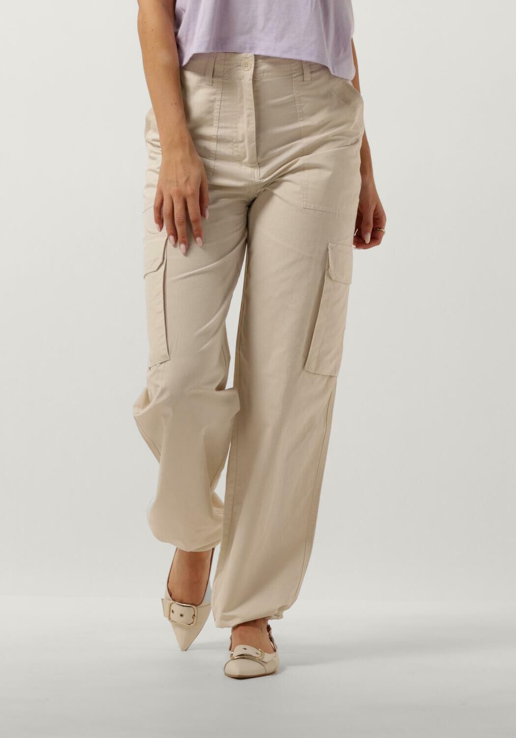 TOMMY JEANS Dames Broeken Tjw Harper Hr Cargo Pant Beige