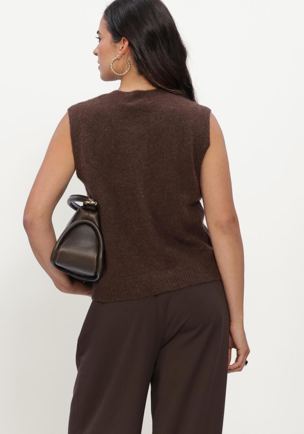 Bruine MSCH COPENHAGEN Trui MSCHBONDIE HOPE VEST - large