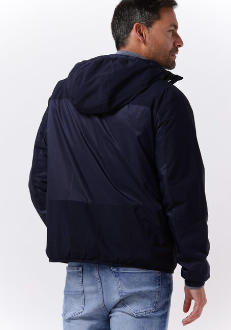 Donkerblauwe TOMMY HILFIGER Regenjas TECH HOODED RWB ZIP JACKET - large