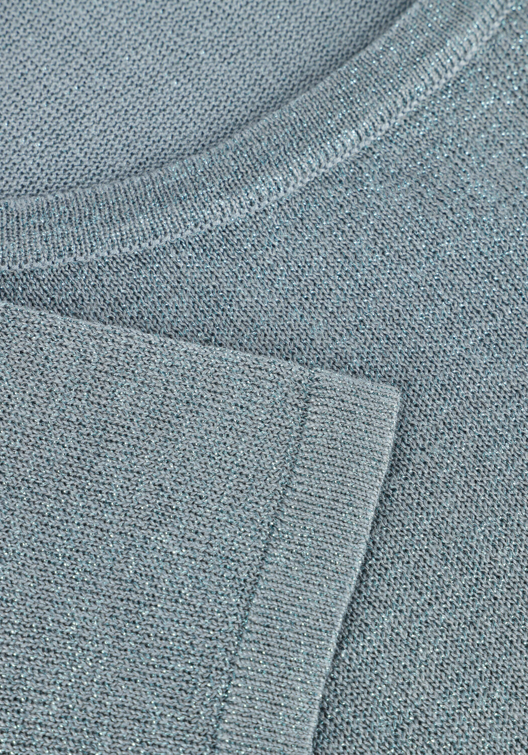 Blauwe MINUS Top CARLINA KNIT TEE - large