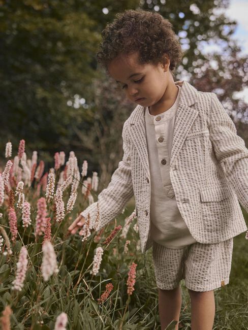 Beige LIL' ATELIER Colberts NMMFAUSTO LS BLAZER LIL - large