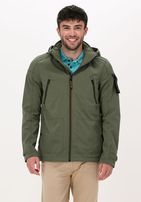 Groene PME LEGEND Regenjas SEMI LONG JACKET SUCCESSOR SOFT SHELL - large