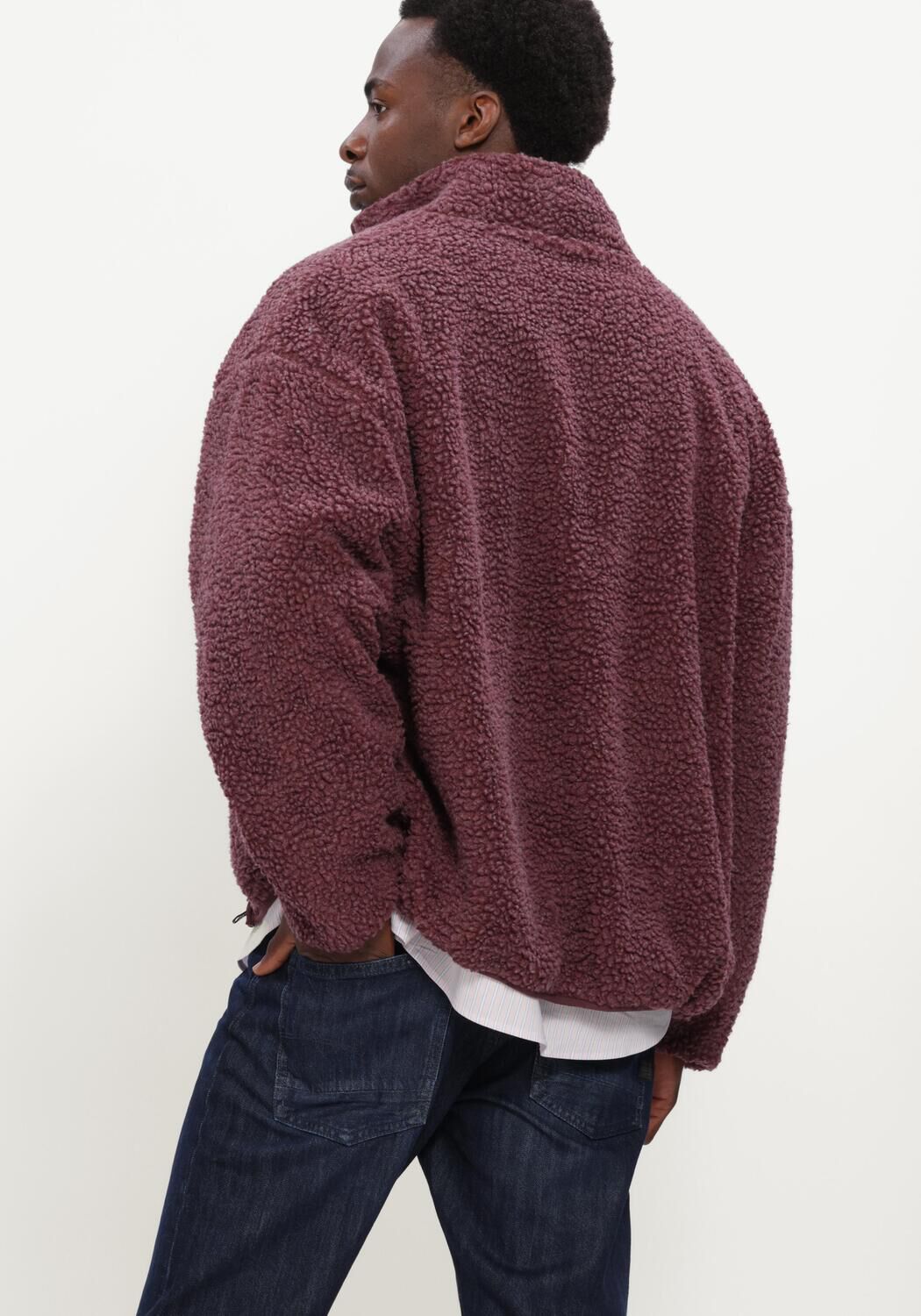 American vintage Heren Truien & Vesten Hoktown Zip - Bordeaux, foto 3
