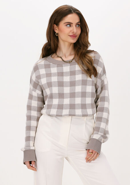 Beige NA-KD Trui ROUND NECK KNITTED SWEATER - large