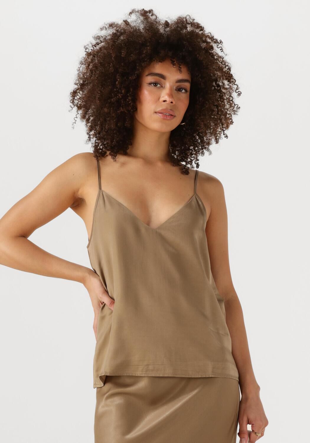 MY ESSENTIAL WARDROBE Dames Tops & T-shirts Estellemw Strap Top Beige