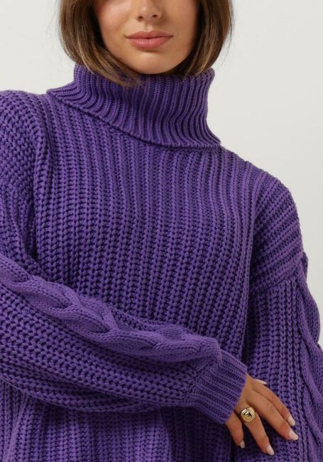 Paarse Y.A.S. Coltrui YASSANNE LS KNIT ROLLNECK PULLOVER - large